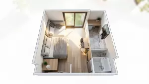 kawalerka 30m2 plan